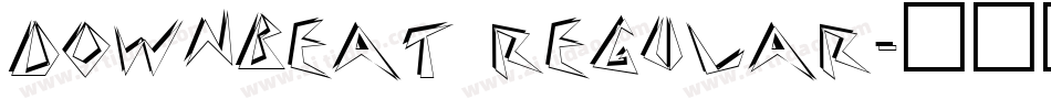 Downbeat Regular字体转换